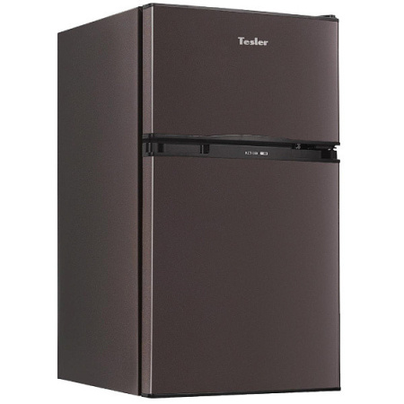 Холодильник TESLER RCT-100 DARK BROWN — фото
