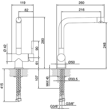 Смеситель SMEG mf22-cr