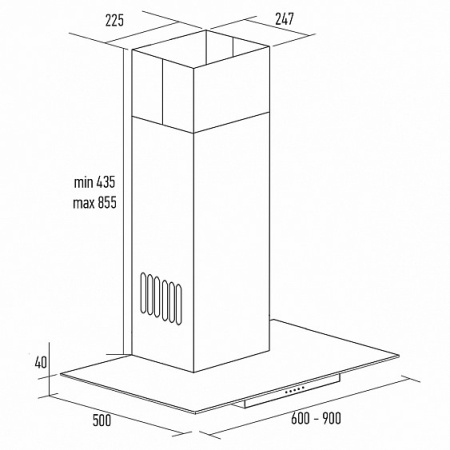 Вытяжка KUPPERSBERG lora 60 x 4hpb