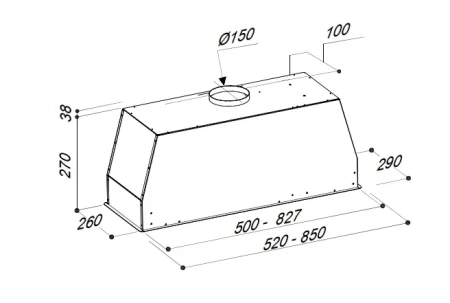 Вытяжка SIRIUS SM 923 B 85
