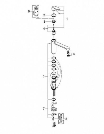 Смеситель для мойки GROHE Eurosmart Cosmopolitan 30193000