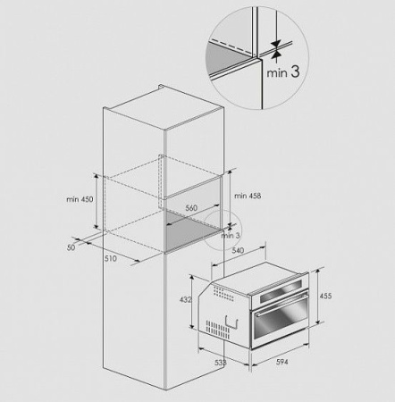 Встраиваемая микроволновая печь Fulgor Milano CMO 4507 TC