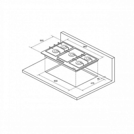 Варочная панель KUPPERSBERG FV9TGRZ W Silver
