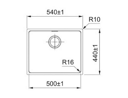 Кухонная мойка FRANKE FEX 210-50 стоп-вентиль 127.0688.782
