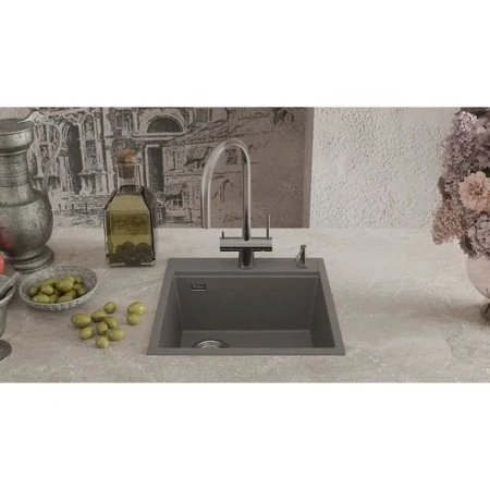 Кухонная мойка RIVELATO TESORO 505-L grigio metallizz
