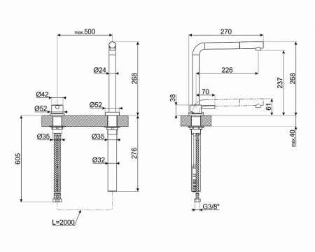 Холодильник LEX RFS 201 DF IX