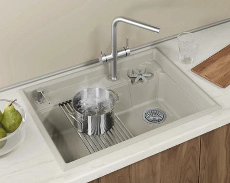 Кухонная мойка GRANULA 7308R креман