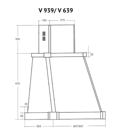 Вытяжка KUPPERSBERG V 939 ANT Silver