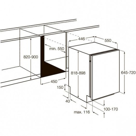 Посудомоечная машина ZANUSSI zdv 91400fa
