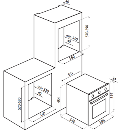 Духовой шкаф ARDO fm 080 rb