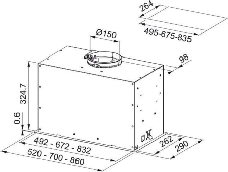 Вытяжка FRANKE FBFP BK MATT A86 (305.0665.393)