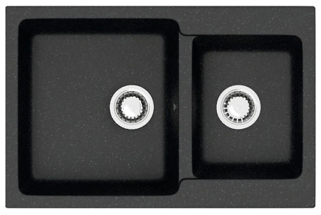 Кухонная мойка ZETT lab 191/Q4 черный T191Q004