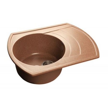 Мойка GRANFEST Rondo GF-R650L (650х500) Терракот 307 с крылом 432899