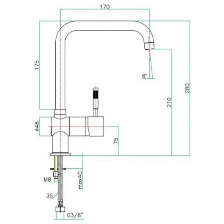 Смеситель FIORE Xenon 44CR5461