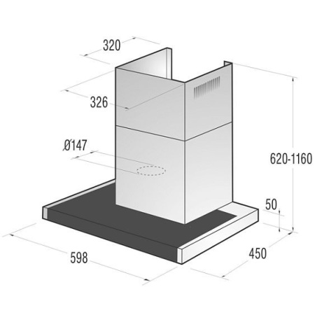 Вытяжка GORENJE wht651s1xbg