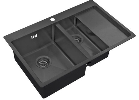 Кухонная мойка  ZORG PVD 5178-2-L GRAFIT