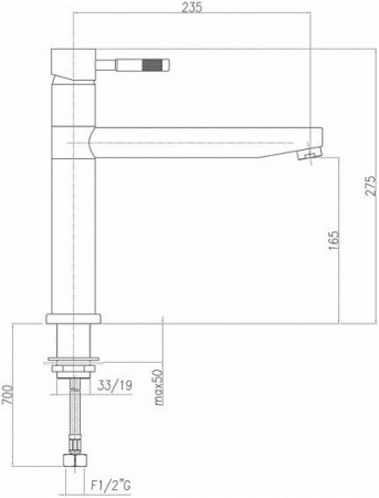 Смеситель FIORE Xenon 44WH5451 белый