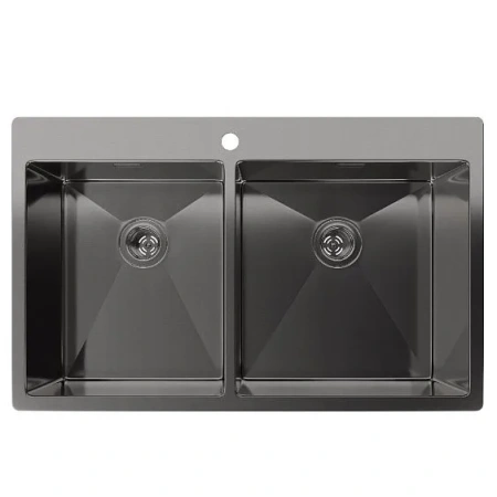 Кухонная мойка RIVELATO RINOX 7450 2В PVD black
