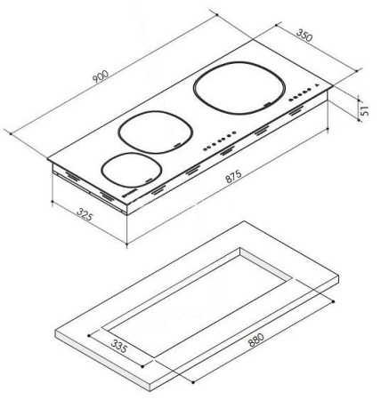 Варочная панель FABER 108.0456.300 FABER FCH 93
