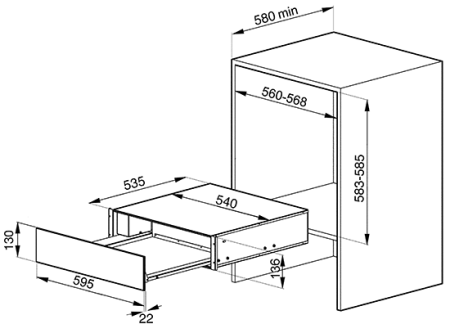 Подогреватель посуды SMEG ctp15x