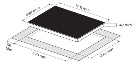 Варочная панель ZIGMUND SHTAIN CNS 302.45 BX