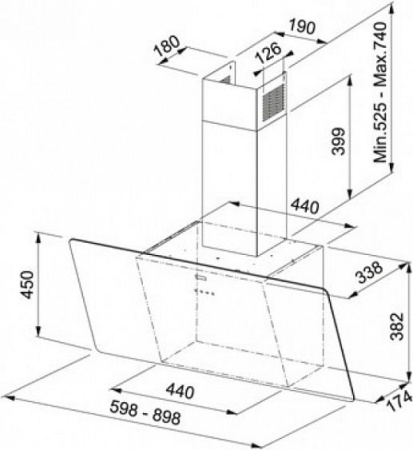 Вытяжка FRANKE 110.0361.903 FRANKE FPJ 615 V WH A