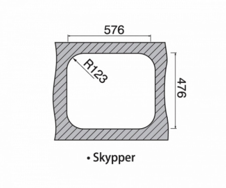 Кухонная мойка RODI Skypper LINEN 3,5x2 (pallet)"