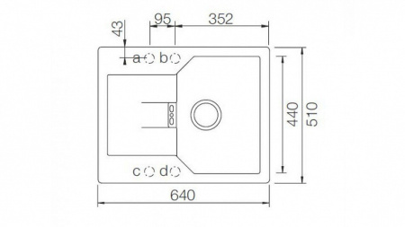 Мойка SCHOCK 700573  manhattan 40 d cristalite корз.клапан 640x510 оникс