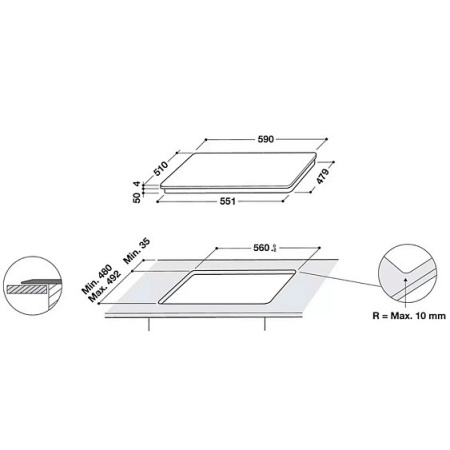 Варочная поверхность WHIRLPOOL WB B3960 BF
