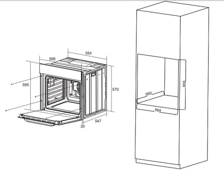 Духовой шкаф HAIER HOX-T08AMTB