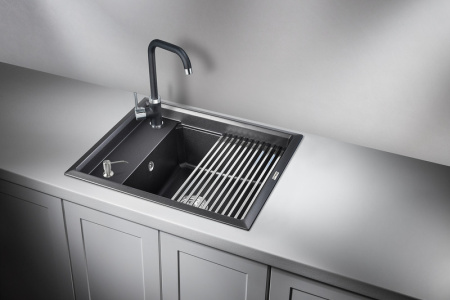 Кухонная мойка GRANULA KS-6004 шварц