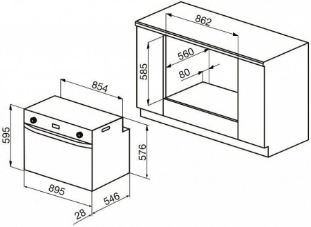 Духовой шкаф KORTING okb 5809 csx pro