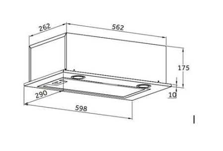 Вытяжка HOMSair Camelia Power 60RD черный