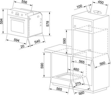 Духовой шкаф FRANKE 116.0278.875 FRANKE GL 66 M NT BK, черное стекло