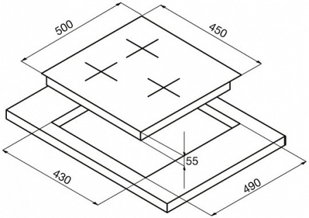 Поверхность KORTING hg 465 ctx