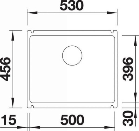 Кухонная мойка BLANCO SUBLINE 500-U 523740 черный