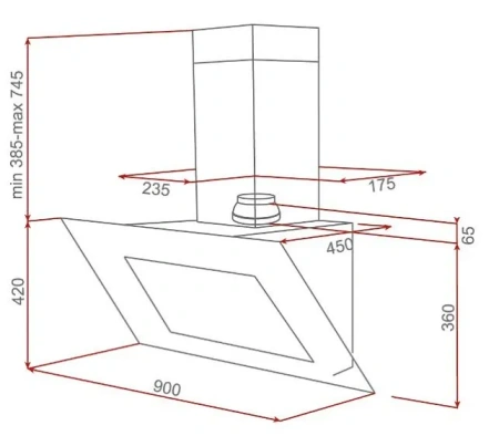 Вытяжка TEKA dvl 90