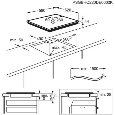 Варочная поверхность ELECTROLUX EIT60433CT