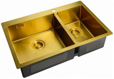 Кухонная мойка ZORG ZL R 780-2-510-L BRONZE