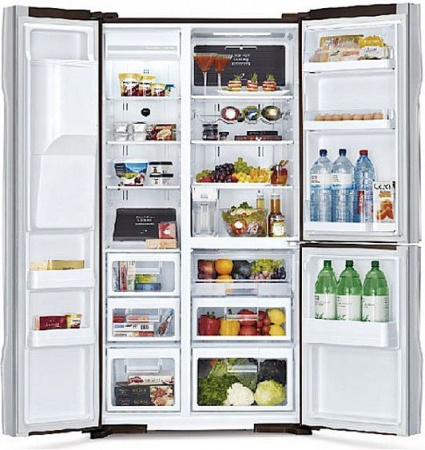 Холодильник side-by-side HITACHI r-m702 gpu2x mbw