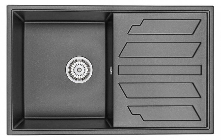 Кухонная мойка GRANULA GR-8002 шварц