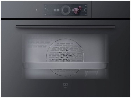 Паровой шкаф V-ZUG CombiSteamer V6000 45F CS6T-23033 чёрное стекло