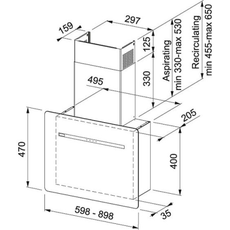 Вытяжка FRANKE FSFL 605 WH белое стекло