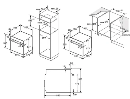 Духовой шкаф MAUNFELD AEOD76106B