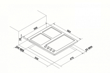 Поверхность KORTING hg 695 ctn