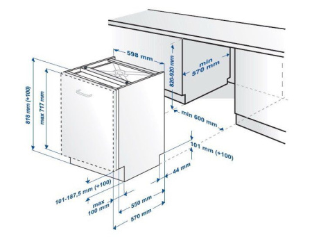 Посудомоечная машина BEKO din 5633