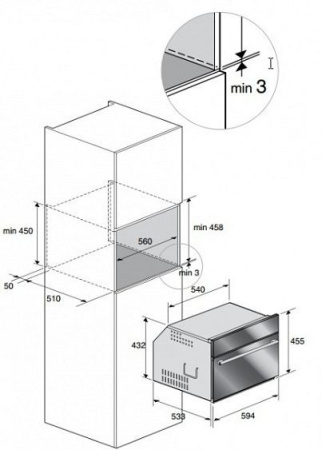 Пароварка встраиваемая BELTRATTO vfmc 4500b