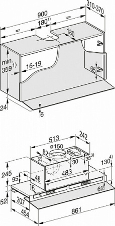 Вытяжка MIELE DAS 4940 TRGL