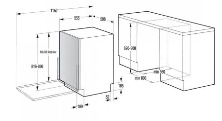 Посудомоечная машина GORENJE GV673B65