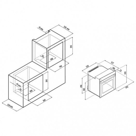 Духовой шкаф Fornelli FET 60 FIATO BL